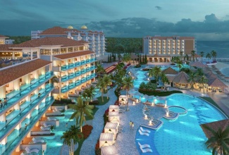 A picturesque view of the Sandals Dunn’s River property in Mammee Bay, St. Ann.