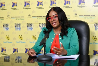 Executive Director of the Scientific Research Council, Dr. Charah Watson, speaks at a Jamaica Information Service (JIS) Think Tank in Kingston, on February 21.

