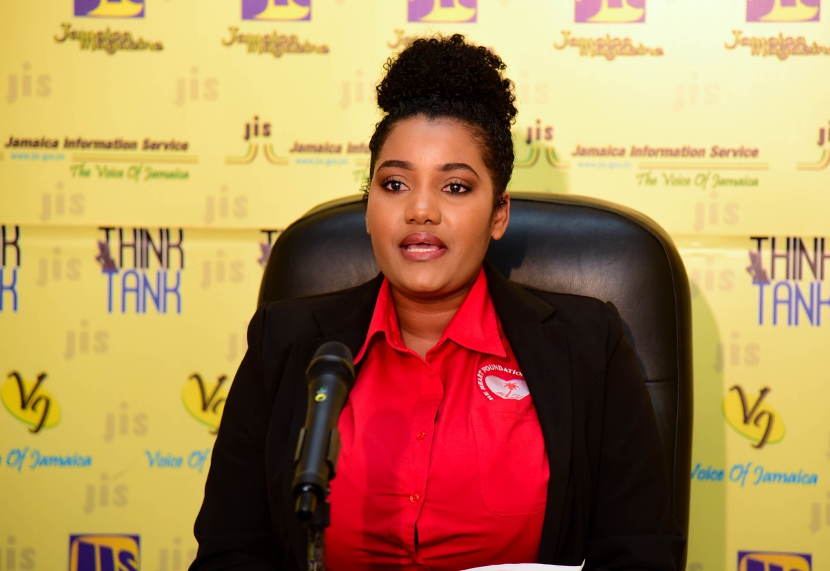 Senior Manager, Health Services at the Heart Foundation of Jamaica, Monique Willis, RN, addresses a JIS Think Tank, today (February 6), on the activities for Heart Month 2024, which is being observed during February under the theme ‘Prevent Heart Failure. Get Screened. Keep the Beat’.

