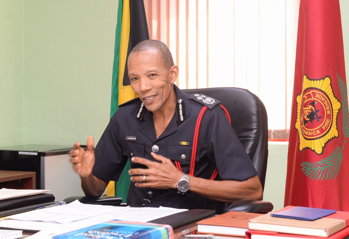 Commissioner, Jamaica Fire Brigade (JFB), Stewart Beckford.

