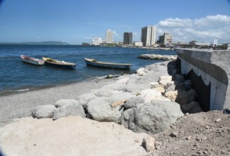 Revetments will be built to protect the coastal towns of Buff Bay, Portland and Annotto Bay, St. Mary.

