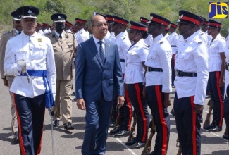Minister of National Security, Hon. Dr. Horace Chang, inspects new Jamaica Constabulary Force (JCF) recruits at a Passing-Out Parade, Certificate and Awards Ceremony held on June 9, 2023,  at the National Police College of Jamaica (NPCJ) in Twickenham Park, St. Catherine.


