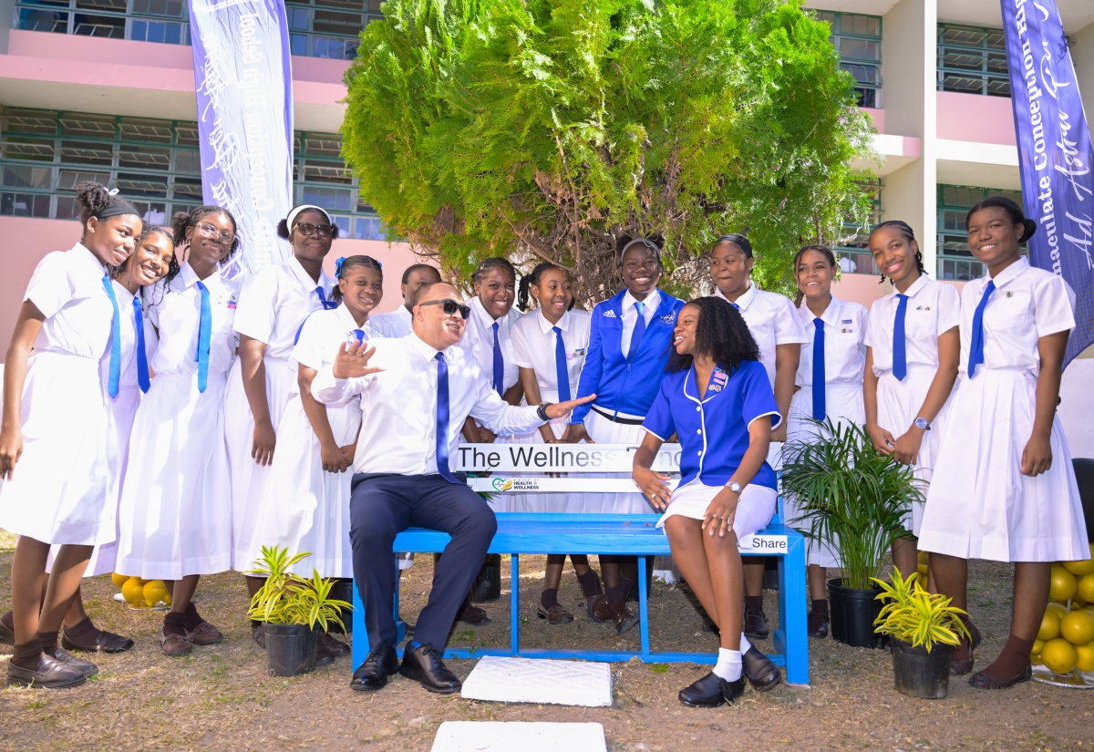 Immaculate Conception High School Gets Wellness Bench