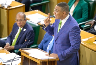 Prime Minister, the Most Hon. Andrew Holness, makes his contribution to the 2024/25 Budget Debate in the House of Representatives on March 21.

