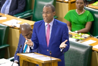 Minister of Finance and the Public Service, Dr. the Hon Nigel Clarke, closes the 2024/25 Budget Debate in the House of Representatives on Tuesday (March 26).

