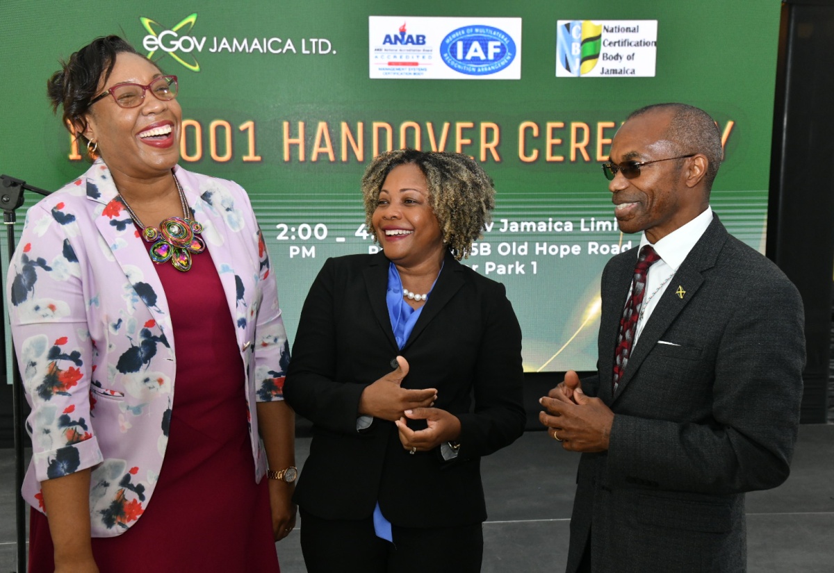 eGOV Jamaica Limited Earns ISO 9001:2015 Certification