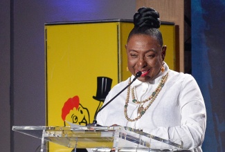 Minister of Culture, Gender, Entertainment and Sport, Hon. Olivia Grange, delivers her remarks at the launch event for ‘Fun in the Son’ at the AC Hotel by Marriott in Kingston on Tuesday (March 5). The free gospel music festival will be held on Saturday, April 20, at the National Stadium in Kingston.

