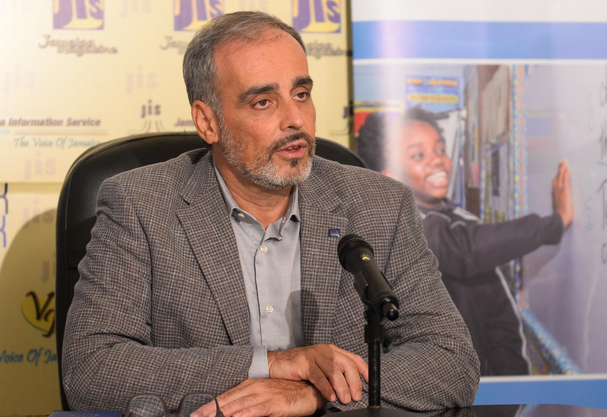 Programme Manager of the European Union Delegation to Jamaica, Luca Lo Conte, speaks at a Jamaica information Service (JIS)  Think Tank, on March 14.

