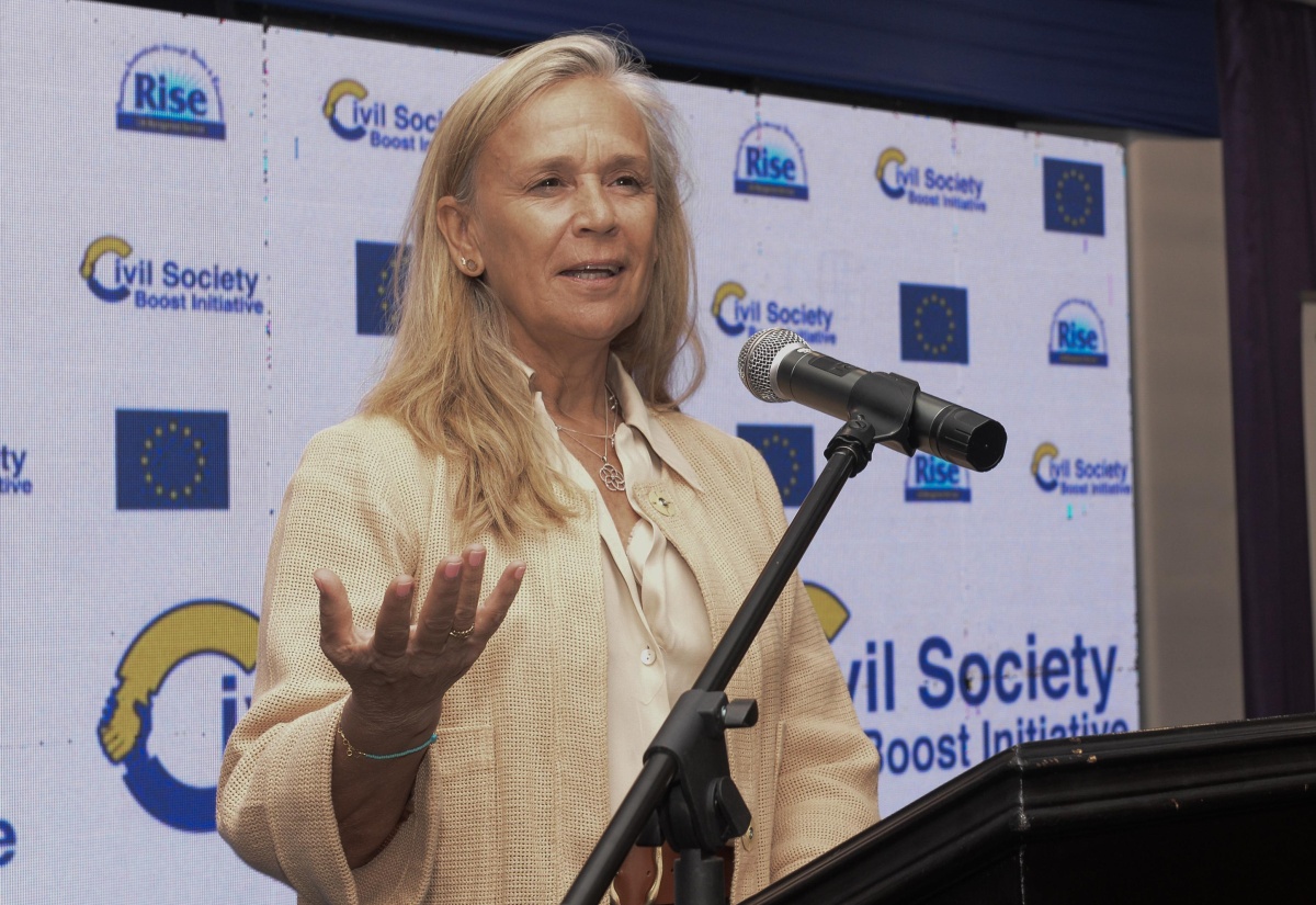 European Union (EU) Ambassador to Jamaica, Her Excellency Marianne Van Steen, addresses the Civil Society Boost Initiative 3 (CSBI 3) signing and launch ceremony on Thursday (March 21) at the Summit hotel in Kingston. CSBI is RISE Life Management Services’ flagship product for building capacity and engagement with members of civil society in Jamaica and is undertaken through funding from the EU.

