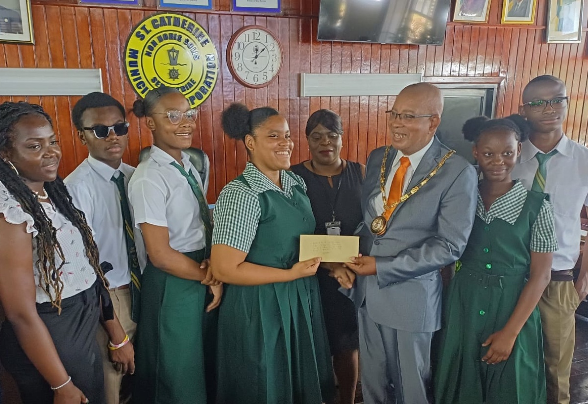 PHOTOS: St. Jago High School Receives $300,000 from St. Catherine Municipal Corporation