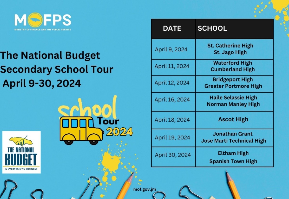 2024 National Budget School Tour Gets under way April 9