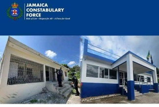 Before and after photo of the Hopewell Police Station in Hanover.

