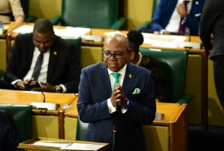 Minister of Tourism, Hon. Edmund Bartlett, opens the 2024/25 Sectoral Debate in the House of Representatives on April 30.

