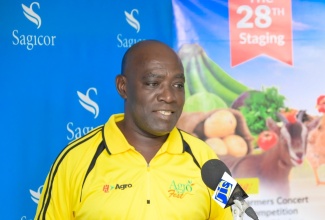  President of the Kingston and St. Andrew Association of Branch Societies (ABS), Jamaica Agricultural Society (JAS),  Albert Green, addresses the launch of ‘Agrofest 2024’ at the Rural Agricultural Development Authority’s (RADA) St. Andrew Parish Office on Friday (May 3). Agrofest will be held on May 25 at the Hope Gardens complex of the Ministry of Agriculture, Fisheries and Mining, starting at 7:00 am.