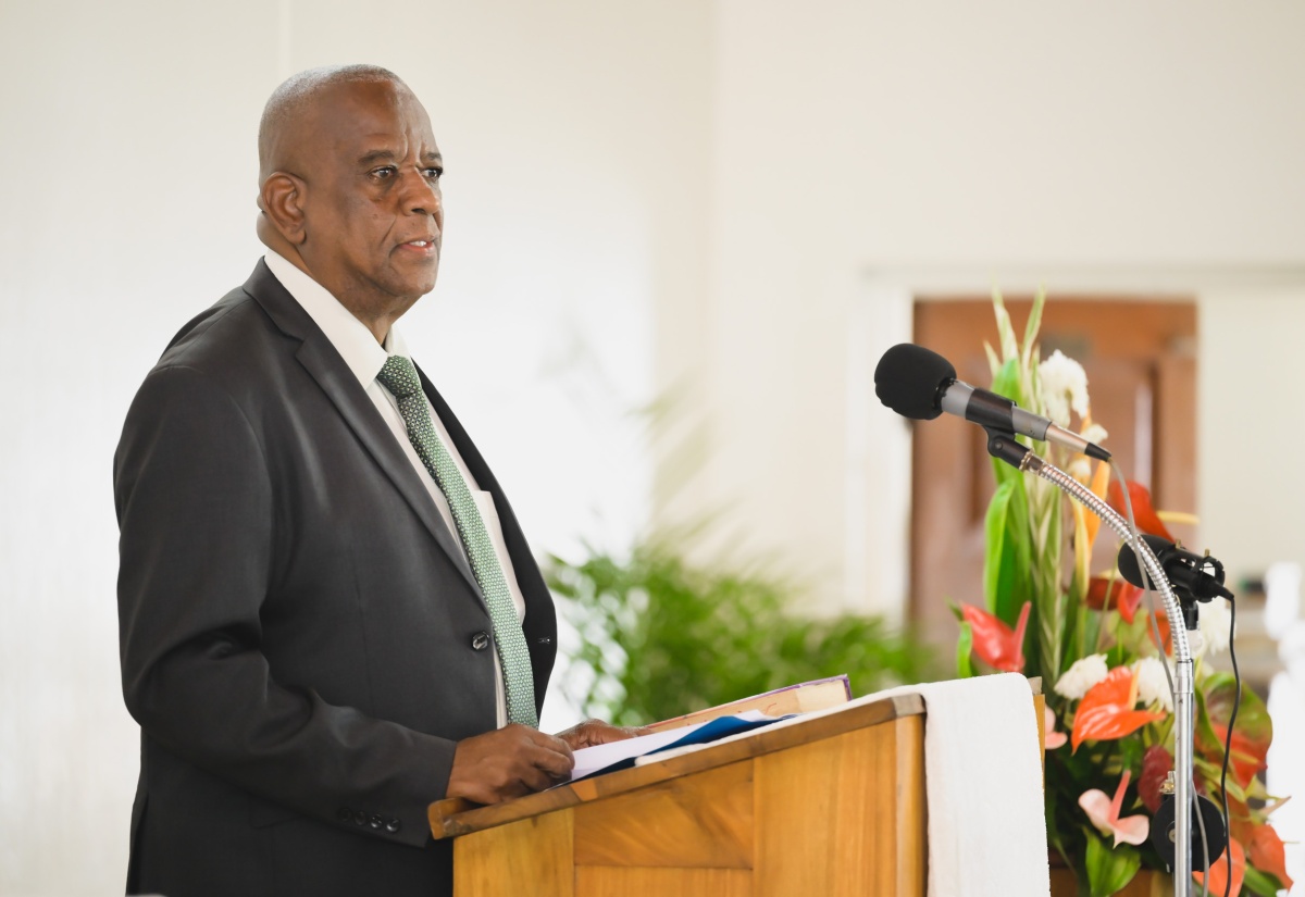 PHOTOS: Hon. Franklin Witter Attends Minerals Week Church Service
