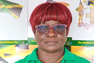 Vice Principal of the St. Mary High School and leader of the school's 4-H Club, Major Christine Wright, at the St. Mary Jamaica 4-H Achievement Day, held at the St. Mary High School on April 19.