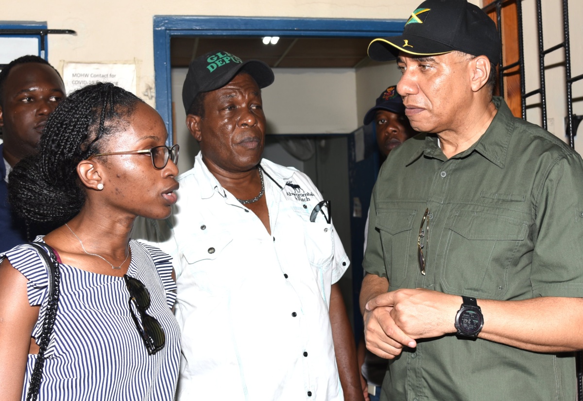 PM Holness at Olympic Gardens Health Centre – Photos Only