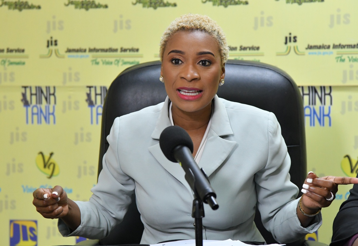 Managing Director of the HEART/NSTA Trust, Dr. Taneisha Ingleton, speaks at a recent JIS ‘Think Tank’.


