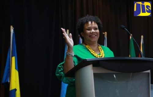 Board Chairperson of the Maritime Authority of Jamaica (MAJ), and President of the Shipping Association of Jamaica, Corah Ann Robertson Sylvester.