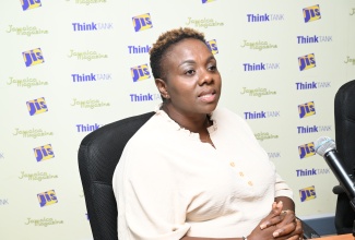 Founder, Black River Film Festival, Dr. Ava Brown, speaks at a recent JIS Think Tank at the agency’s Regional Office on Union Street in Montego Bay, St. James.