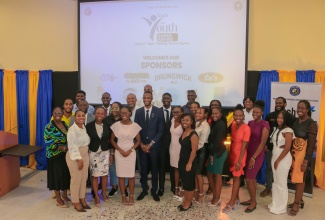 Members of the University of Technology (UTech) Students’ Union Council and sponsor representatives, share a photo opportunity at the launch of the ‘Teach the Youth’ summer programme at the UTech campus in St. Andrew on June 21. The three-week summer programme will benefit students aged six to 18 in the communities of Papine, Kintyre, Highlight View, Tavern, Sandy Park, August Town and Hermitage.

