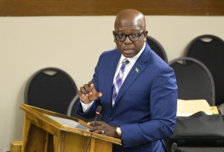 Minister of Labour and Social Security, Hon. Pearnel Charles Jr., makes Statement in the House of Representatives on Tuesday (July 23).