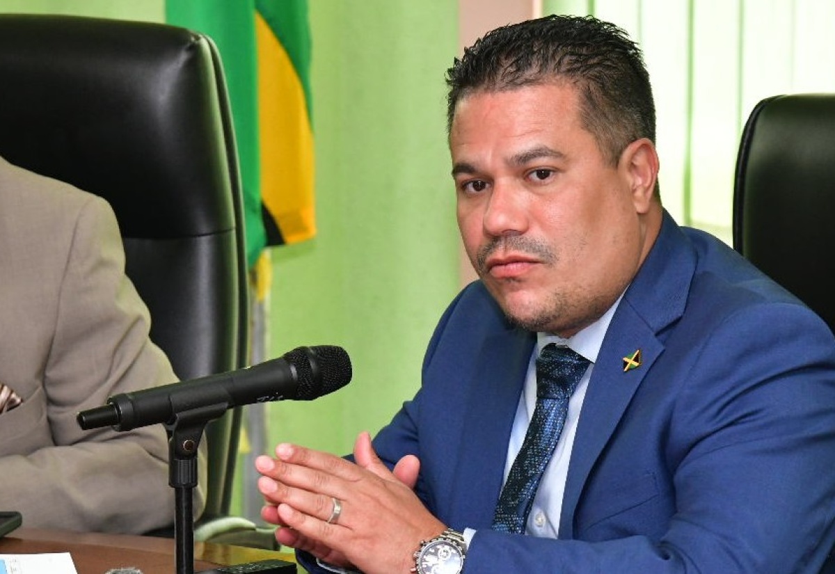 Minister without Portfolio in the Ministry of Economic Growth and Job Creation, Senator the Hon. Matthew Samuda, addresses Monday’s (July 1) National Disaster Risk Management Council meeting at the Ministry of Local Government and Community Development in Kingston.
