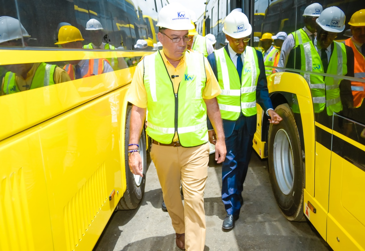 100 New JUTC Buses Arrived in the Island on Monday