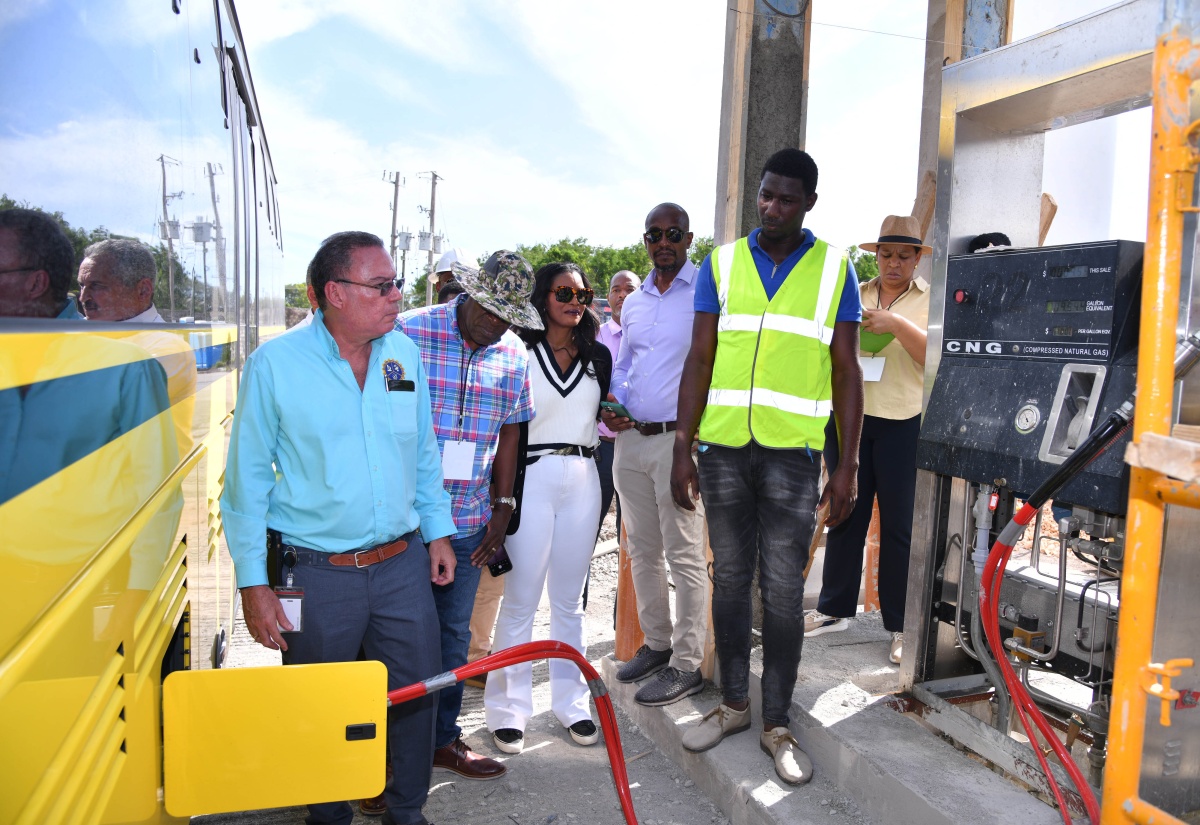 PHOTOS: Minister Vaz Tours New Fortress Expanded CNG Fuel Station