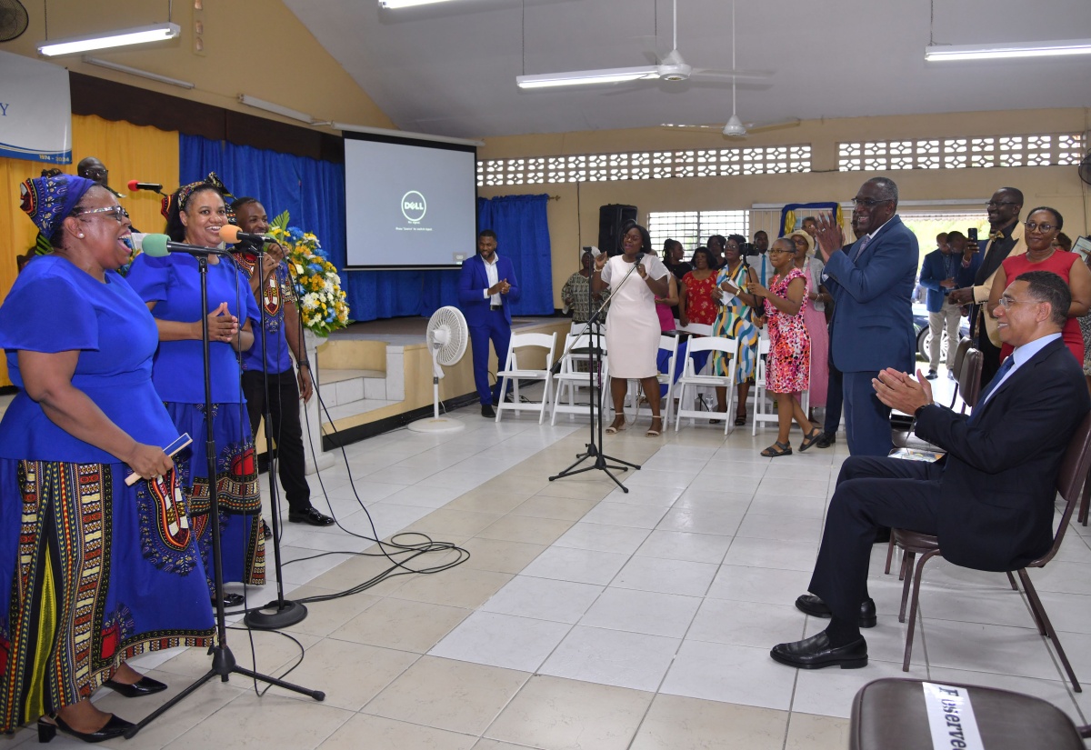 PHOTOS: PM Holness Delivers Remarks at Ensom City Gospel Chapel’s 50th Anniversary Service