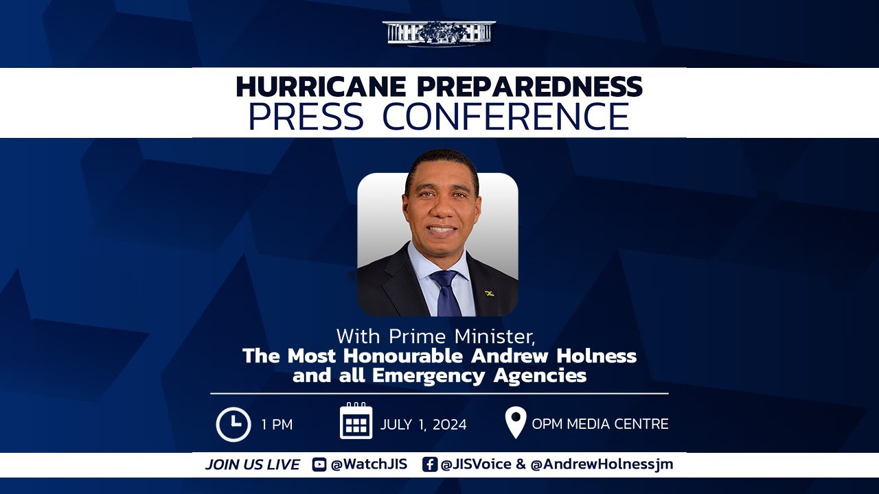 JISTV | Preparing for Hurricane BERYL Press Conference – July 1, 2024