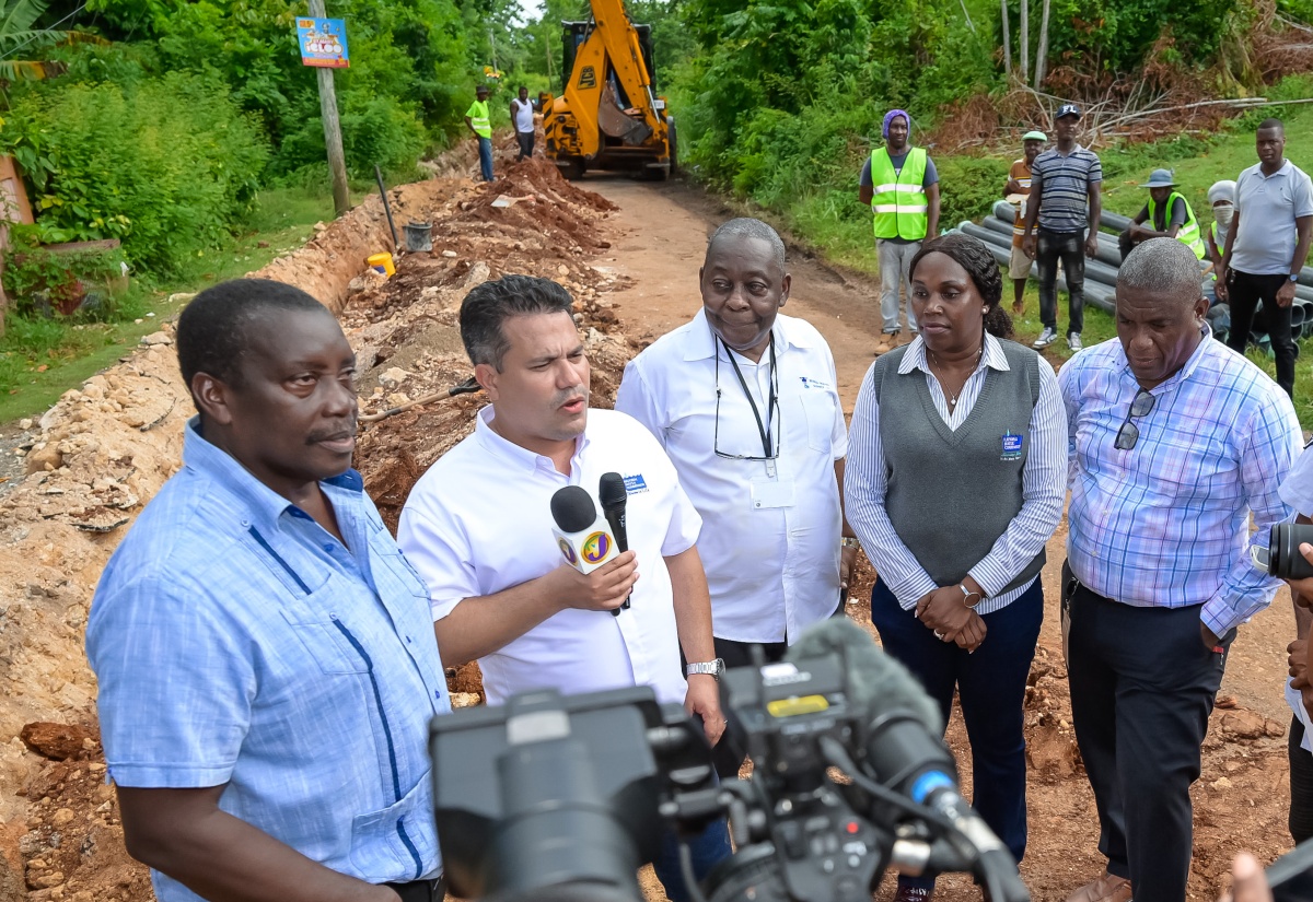 PHOTOS: Minister Samuda Tours Mason Hall Water Supply System