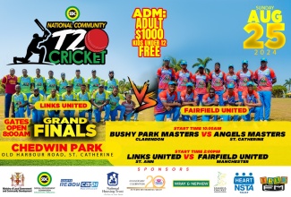 A flyer promoting the finals of the Social Development Commission (SDC) National T20 Cricket Competition, to be held at Chedwin Park, St. Catherine, on Sunday, August 25 .

