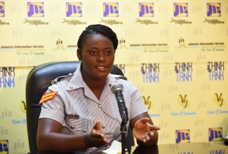 Head of the Jamaica Constabulary Force (JCF) Social Media Team, Woman Sergeant Kayla Keane.