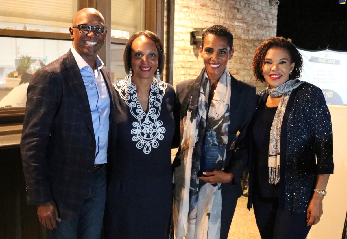 Jamaica’s Ambassador to the United States, Her Excellency Audrey Marks (right), shares a special moment with the 2024 JHUAN