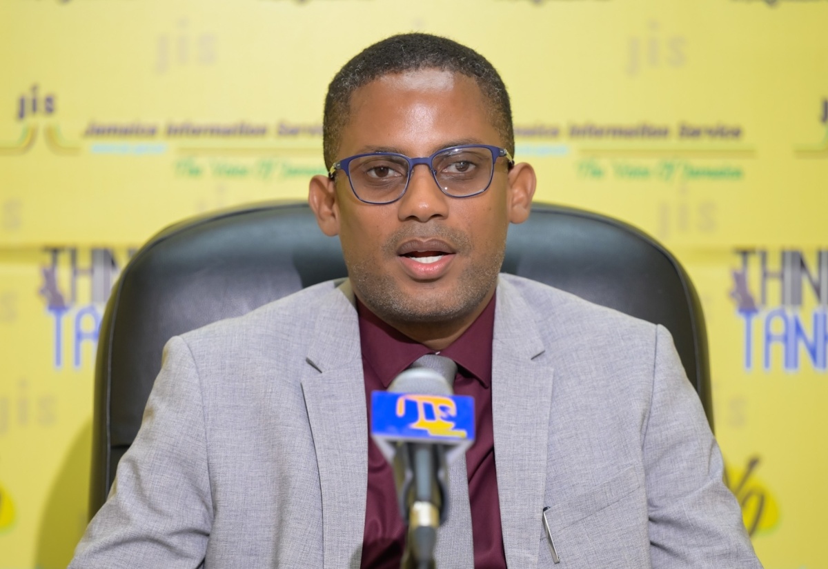 Chief Business Executive, City and Guilds, Dr. Ventley Brown, speaking during a Jamaica Information Service (JIS) ‘Think Tank’ on Wednesday (September 4).
