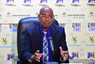 Senior Director of Inspection and Monitoring at the Police Civilian Oversight Authority (PCOA), Andrew Beaumont, speaks at a recent JIS Think Tank.