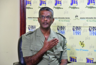 Head of the Tower Street Adult Correctional Centre, Superintendent Ivan Randall, speaks at a recent JIS Think Tank.

