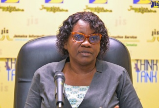 President of the Jamaica Association for Health Education and Promotion (JAHEP), Carlene Douglas, provides details on activities for Health Education Week at a recent JIS Think Tank. The week will be observed from October 20-25.