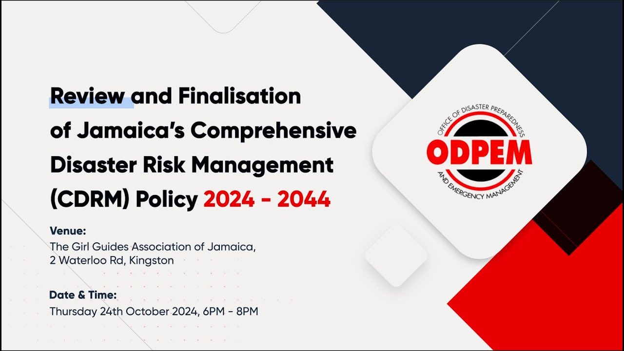JISTV | ODPEM Jamaica Comprehensive Disaster Risk Management Policy Meeting