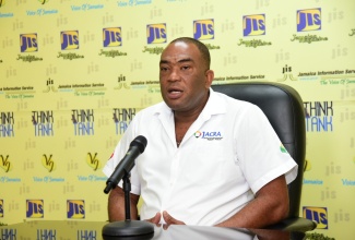 Acting Coordinator for Advisory and Field Extension Services, Jamaica Agricultural Commodity Regulatory Authority (JACRA), Gerald Bryan, speaking during a Jamaica Information Service (JIS) ‘Think Tank’.