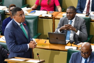 Prime Minister, Dr. the Most Hon. Andrew Holness, makes a Statement to the House of Representatives on Tuesday (November 12).

