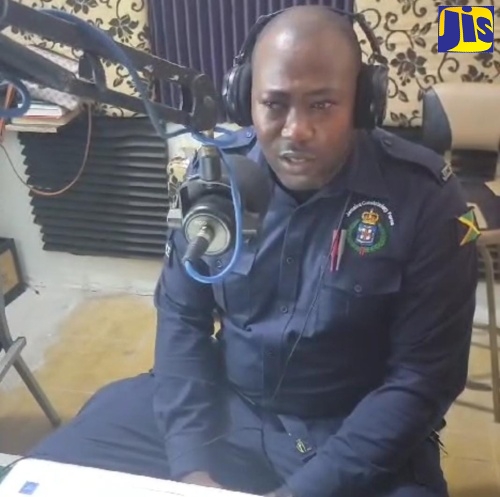 Co-host of ‘Let’s Get it Right’ on Earth 96FM, Constable Denene Benjamin.