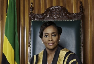 Speaker of the House of Representatives, the Most Honourable Juliet Holness. 