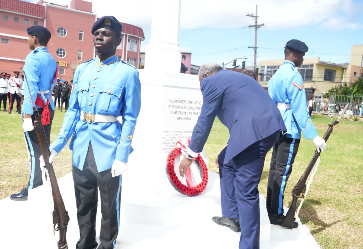 Notable Turnout Of Uniformed Groups For Remembrance Day Ceremony In St. James