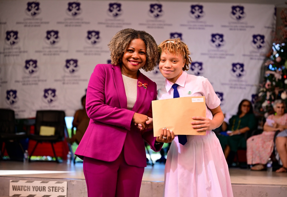 Minister Encourages Immaculate High Students to Explore Careers of the Future