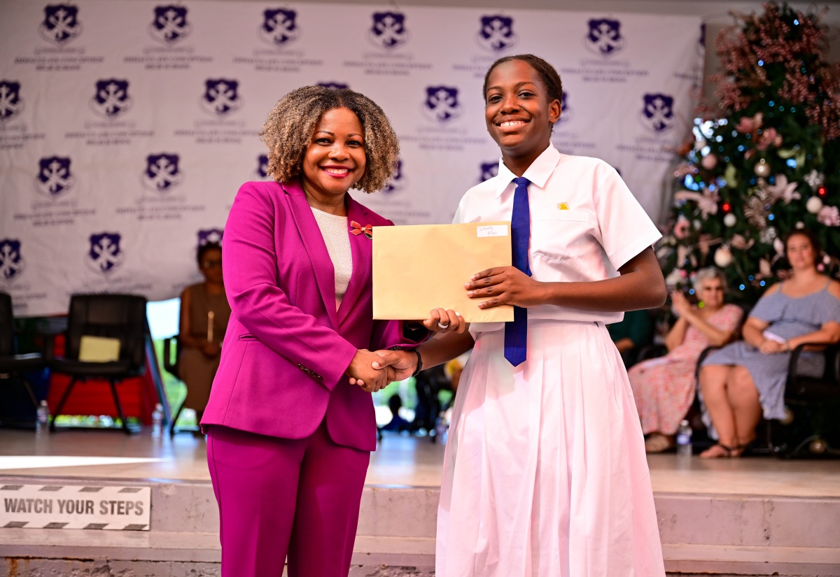 Minister Encourages Immaculate High Students to Explore Careers of the Future