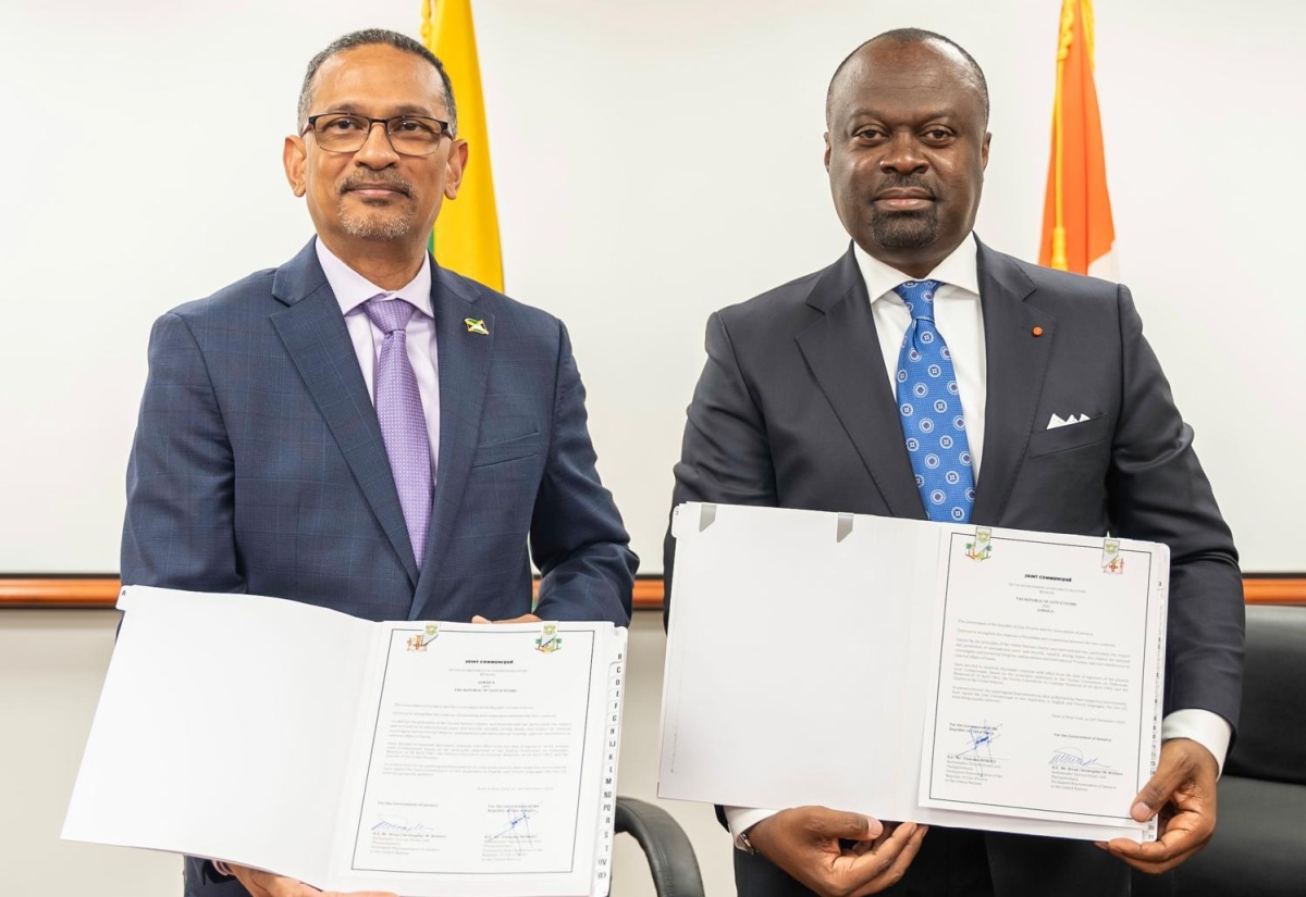 Jamaica Establishes Diplomatic Relations with the Republic of Côte d’Ivoire