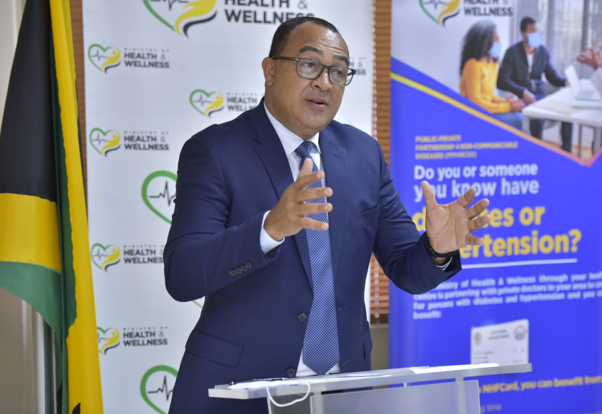 Minister of Health and Wellness, Dr. the Hon. Christopher Tufton.

