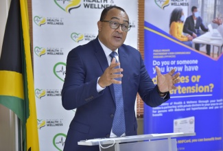 Minister of Health and Wellness, Dr. the Hon. Christopher Tufton.

